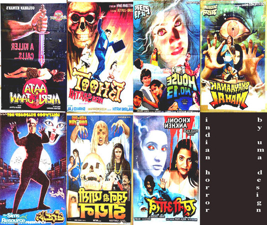 Sims 2 — Indian Horror Movie Poster set by Uma Design — The most horrifying thing about these film posters is that