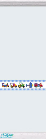 Sims 2 — Trains Planes and Trucks Nursery Set wal by cemre — Trains Planes and Trucks theme used in this set.