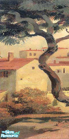 Sims 2 — am_asianmural01 by Cruella — Asian themed wall-mural.