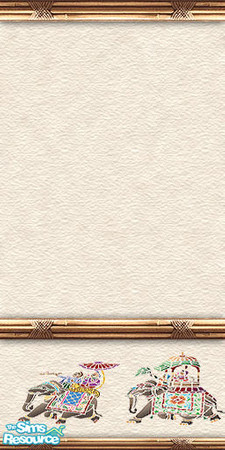 Sims 2 — am_asian09 by Cruella — Asian themed walls.