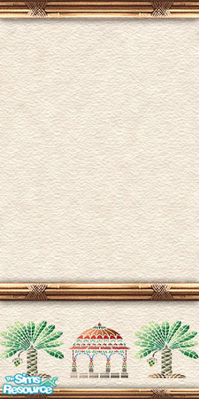 Sims 2 — am_asian08 by Cruella — Asian themed walls.