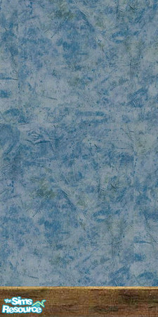 Sims 2 — TWF_DesignerBlue by fishinator — Designer blue textured wallpaper with wood baseboard.