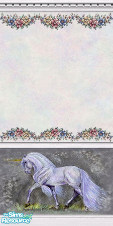 Sims 2 — Nightshade by robbinlara — Nightshade the Unicorn...this is my original artwork made into wallpaper...hope you