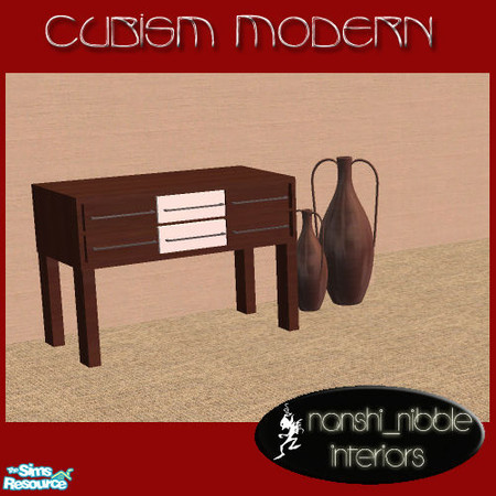 Sims 2 — Cubism Living Room - Amphora Brown by TSR Archive — This is a recolour of my terracotta amphora. You may freely