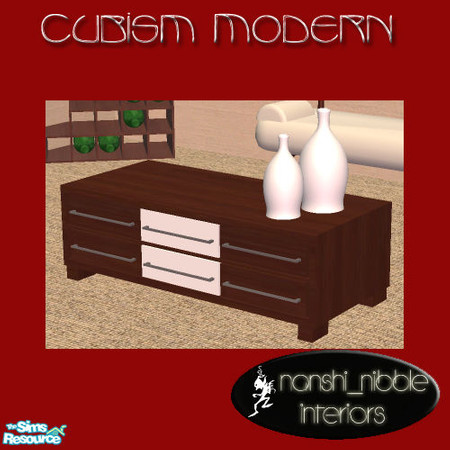 Sims 2 — Cubism Living Room - 2 decorative vases by TSR Archive — All new meshes. You will absolutely NEED these