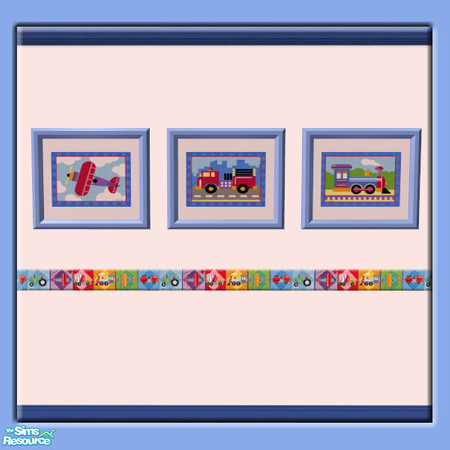 Sims 2 — Truck Picture Trains Planes and Trucks N by cemre — Trains Planes and Trucks theme used in this set.