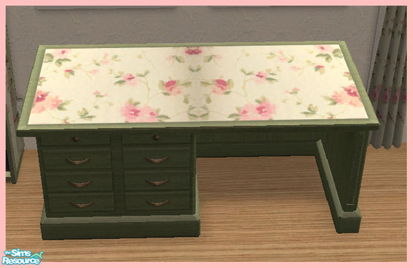 Sims 2 — Shabby Chic Desk by SSilver — Part of my Shabby Chic Office.