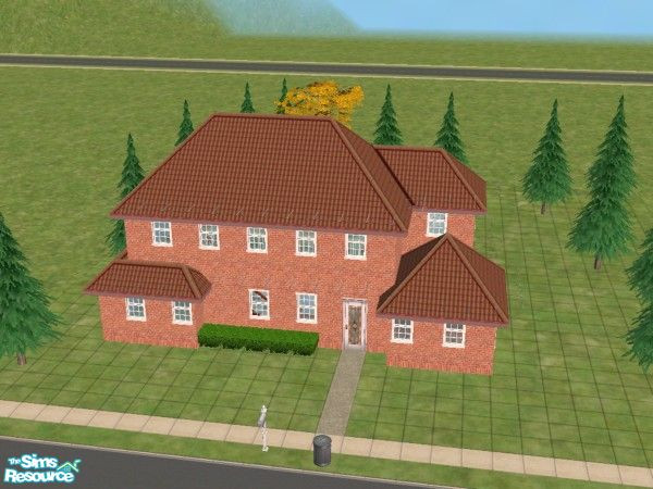 Sims 2 — TS1 house by DiabloII — Here is the TS! house upon the hill It comes unfurnich like the TS1. 