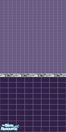 Sims 2 — The Purple Tile Collection 4 by Girl-from-mars — Purple tile wall, perfect for the kitchen and bathroom. Tiles