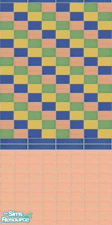Sims 2 — The Multicolour Tile Collection 4 by Girl-from-mars — Multicolour tile wall, perfect for the kitchen and