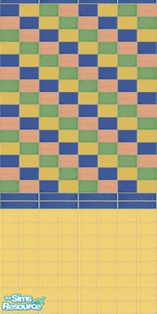 Sims 2 — The Multicolour Tile Collection 3 by Girl-from-mars — Multicolour tile wall, perfect for the kitchen and