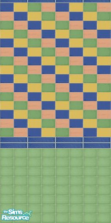 Sims 2 — The Multicolour Tile Collection 2 by Girl-from-mars — Multicolour tile wall, perfect for the kitchen and
