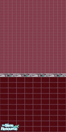 Sims 2 — The Red Tile Collection 4 by Girl-from-mars — Red tile wall, perfect for the kitchen and bathroom. Tiles may