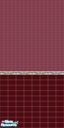 Sims 2 — The Red Tile Collection 2 by Girl-from-mars — Red tile wall, perfect for the kitchen and bathroom. Tiles may