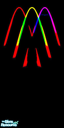 Sims 2 — LED Wild One 12 by ladyearthdancer — One wild and wacky wall, great for any teen or college dorm room wall..