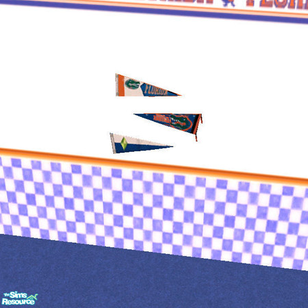 Sims 2 — Florida Gators Pennants by paulajedi — Florida Gators Dorm Room - Pennants