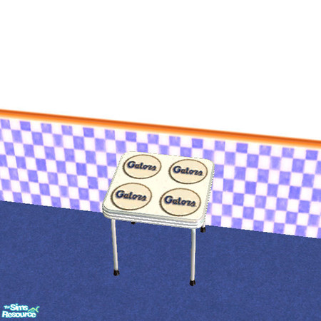 Sims 2 — Florida Gators Study Table by paulajedi — Florida Gators Dorm Room - Study Table