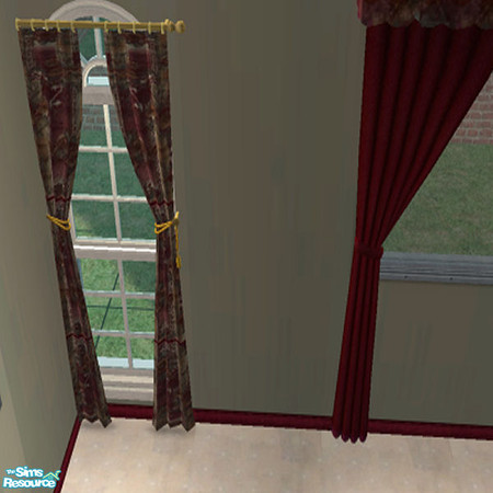 Sims 2 — Cheyenne Rust Curtain by lindakelly — I hope you enjoy this collection. Please let me know.