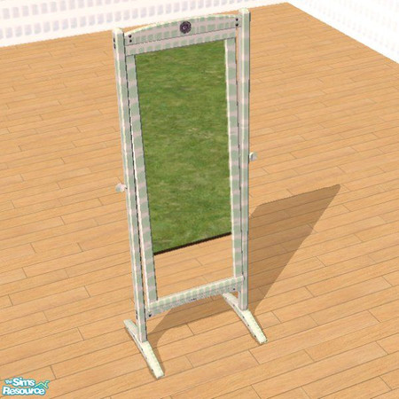 Sims 2 — ChicaShab Mint Mirror by STP Carly — ChicaShab bedroom set with that handpainted look.