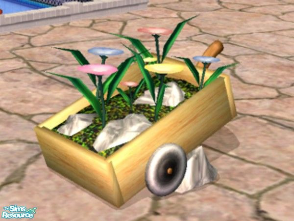 Sims 2 — Decorative Flower Carts - Recolor No2 by LaLunaRossa72 — Make sure to download the Decorative Flower Carts -