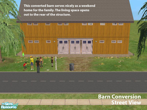 Sims 2 — Barn Conversion - Home by fertilepress — This house is based on the architectural conversions of old New England