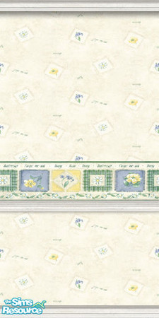 Sims 2 — am_daisy02 by Cruella — Pretty daisy wallpaper, use anywhere.