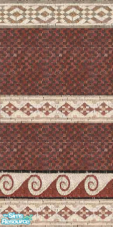 Sims 2 — Ancient mosaic wall 5 by Helena — -