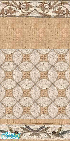 Sims 2 — Ancient mosaic wall 3 by Helena — -