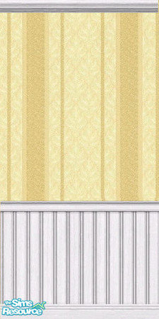 Sims 2 — Wallpaper- Yellow Stripes and Diamonds by oldmember_hunny-girl — Yellow stripe and diamond patterned wallpaper