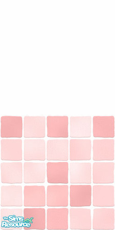 Sims 2 — MDP Rose Half White-Tile by MelandStv — There are 10 colourful walls in this set. They are part of my Colour