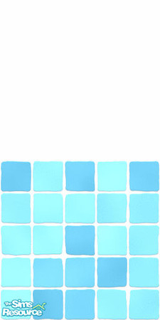 Sims 2 — MDP Azure Half White-Tile by MelandStv — There are 10 colourful walls in this set. They are part of my Colour