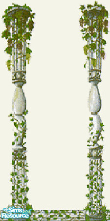 Sims 2 — ivy collumns by The_Unicorn — -