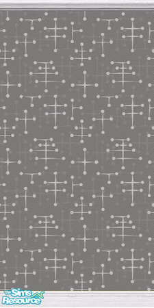 Sims 2 — Eames Wallpaper (Charcoal) by DJLadyPope — Charcoal 1950's wallpaper. Pattern by pixeldecor.com