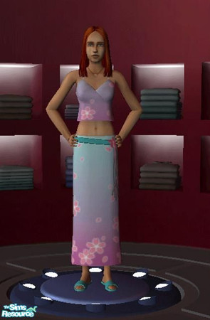 Sims 2 — Sakura Dreams by KagomeHanyou — Clothing inspired by Japanese cherry blossom designs. More coming soon!