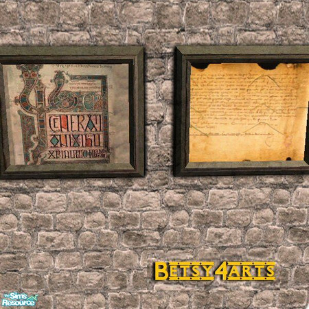 Sims 2 — Medieval Document by Betsy4arts — This is an old medieval Document.Betsy's creations