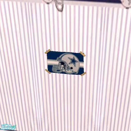 Sims 2 — Dallas Cowboys Poster by paulajedi — Dallas Cowboys Dorm Room - Poster