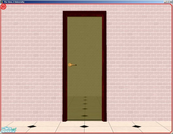 Sims 2 — Glass Doors - Dark Wood, Yellow Glass by dddrake — Glass Doors - Dark Wood, Yellow Glass --Set-- Glass Doors in