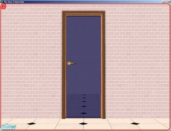 Sims 2 — Glass Doors - Light Wood, Blue Glass by dddrake — Glass Doors - Light Wood, Blue Glass --Set-- Glass Doors in 4
