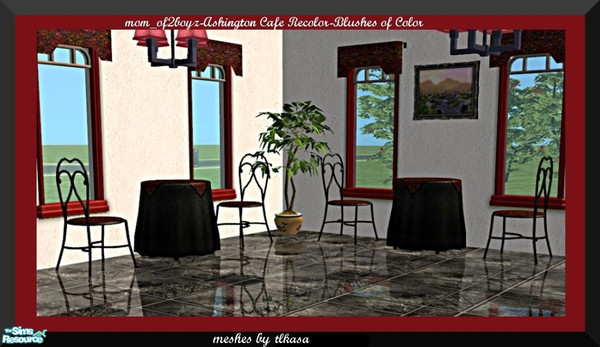 Sims 2 — Ashington Cafe Recolor- Blushes of Color by mom_of2boyz — This is a recolor of Ashington Cafe by tlkaska.