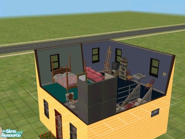 Sims 2 — Starter no 005 by DiabloII — Coms fully furnish whid everyfing a sim need to caryon
