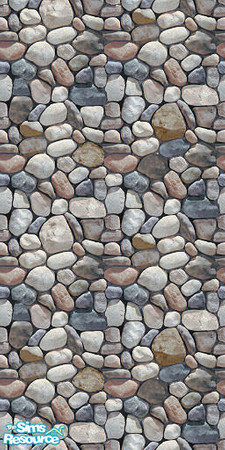 Sims 2 — River Rock Rainier by Quiltreker — This is one of 5 Walls in the River Rock Series. Please feel free to use this