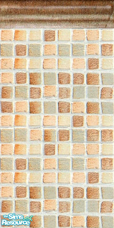 Sims 2 — Cotto wall 1 by Helena — -