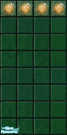 Sims 2 — Green sea wall 2 by Helena — -