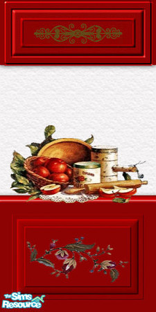 Sims 2 — JJs kitchen reds 4 by thesorceress — Part of a set Have fun The Sorceress