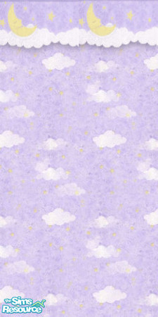 Sims 2 — Kids Purple Moon by STP Carly — Fun walls for kids of all ages!