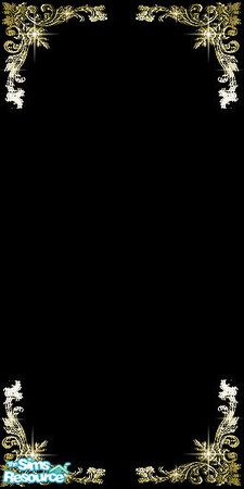 Sims 2 — black by The_Unicorn — with gold accents