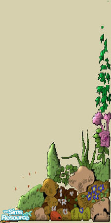 Sims 2 — flower bushes by The_Unicorn — -