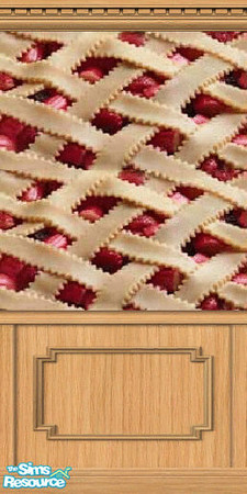Sims 2 — cherry pie wall by twistedstar — yummy
