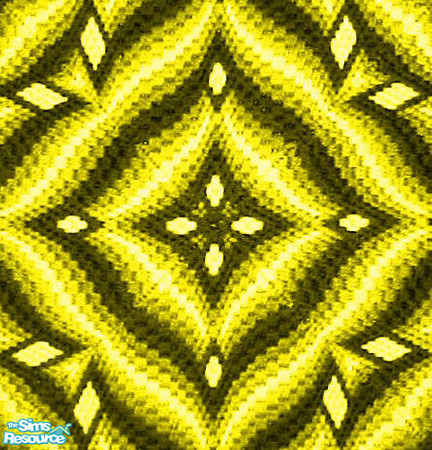 Sims 2 — 4 Way Bargello - Yellow by maylynn55 — It all started with a beautiful piece of needlework...