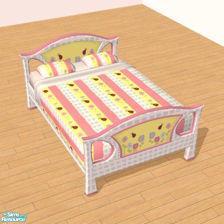 Sims 2 — ChicaShab Blue Bed Linens by STP Carly — ChicaShab bedroom set for that handpainted look.